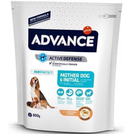 Advance Dog Mother and Initial Chicken and Rice КУРИЦА корм для беременных сук и щенков 0,8 кг (923529)